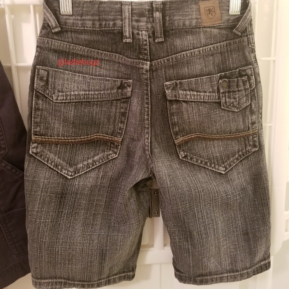 Boys Shorts Size 8 Navy & Black Wash Denim Bundle - Picture 6 of 8